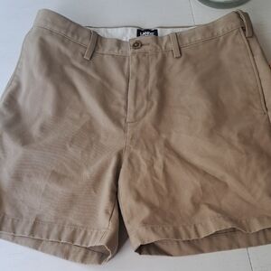 Mens Khaki Lands End Shorts 34 Waist